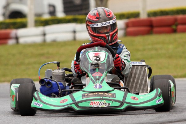 Foto: Flávio Quick - Gustavo Zwetkoff conquistou o título da Copa Sudeste assim como as vagas para o GP RBC e a Copa de Kart das Federações.